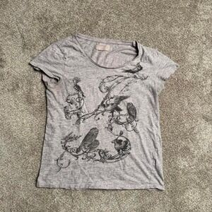 HEATHER GREY ALL SAINTS "BIRDS" RHINESTONE TOP